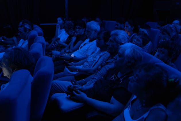Solar eclipse in Italy CASERTA, ITALY - AUGUST 12: People watch a show inside the Caserta planetarium before the solar eclipse in Caserta, Southern Italy, on August 12, 2026. A solar eclipse is an optical-astronomical phenomenon, usually associated with the sun-earth-moon system, characterized by the obscuration of all or part of the solar disk by the moon, as seen from Earth. Iso Ekle Anadolu Caserta Italy. Editorial use only. Please get in touch for any other usage.  Copyright: x2026xAnadoluxIsoxEklex