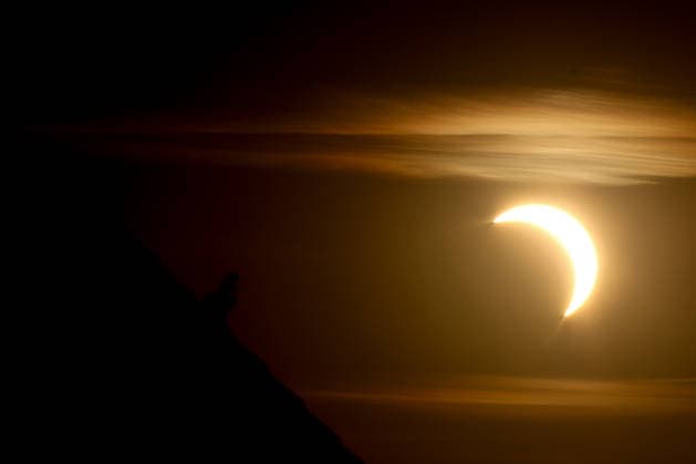 12.08.2026, Zeitgeschehen, Sonnenfinsternis im Agusut 2026 Rühen *** August 12, 2026, Current Events, Solar Eclipse in August 2026 in Rühen