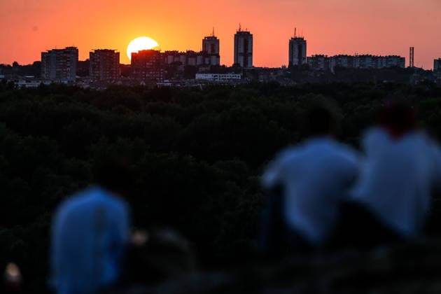 Partial solar eclipse observed in Belgrade BELGRADE, SERBIA - AUGUST 12: A view of partial solar eclipse in Belgrade, Serbia, on August 12, 2026. Filip Stevanovic Anadolu Belgrade Serbia. Editorial use only. Please get in touch for any other usage.  Copyright: x2026xAnadoluxFilipxStevanovicx