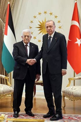 Mahmoud Abbas Meets Turkish President Recep Tayyip Erdogan in Ankara Palestinian President Mahmoud Abbas meets with Turkish President Recep Tayyip Erdogan in Ankara, Turkey, on August 12, 2026. Photo by Thaer Ganaim apaimages Ankara Ankara Turkey 120826_Turkey_PPO_00(9) Copyright: xapaimagesxThaerxGanaimx xapaimagesx