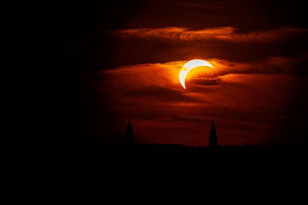 Saules užtemimas Kaune. 2026-08-12, Kaunas Kaunas Lietuva *** Solar Eclipse in Kaunas on August 12, 2026, Kaunas, Kaunas, Lithuania  Copyright: xErikasxOvcarenkox