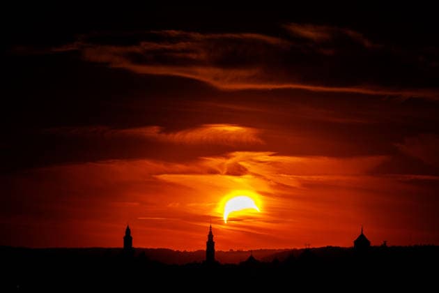 Saules užtemimas Kaune. 2026-08-12, Kaunas Kaunas Lietuva *** Solar Eclipse in Kaunas on August 12, 2026, Kaunas, Kaunas, Lithuania  Copyright: xErikasxOvcarenkox