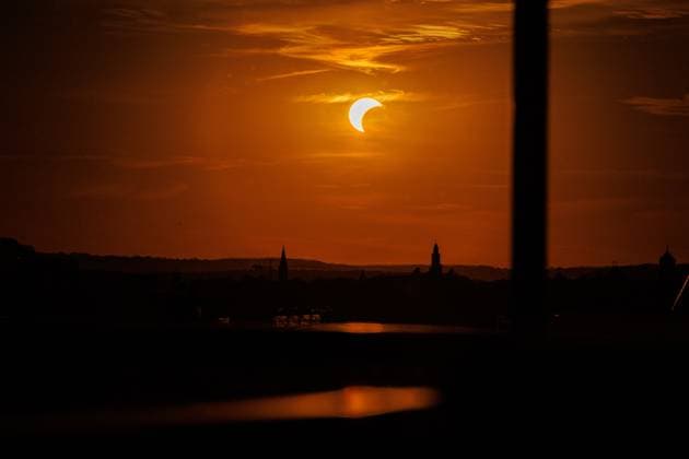 Saules užtemimas Kaune. 2026-08-12, Kaunas Kaunas Lietuva *** Solar Eclipse in Kaunas on August 12, 2026, Kaunas, Kaunas, Lithuania  Copyright: xErikasxOvcarenkox