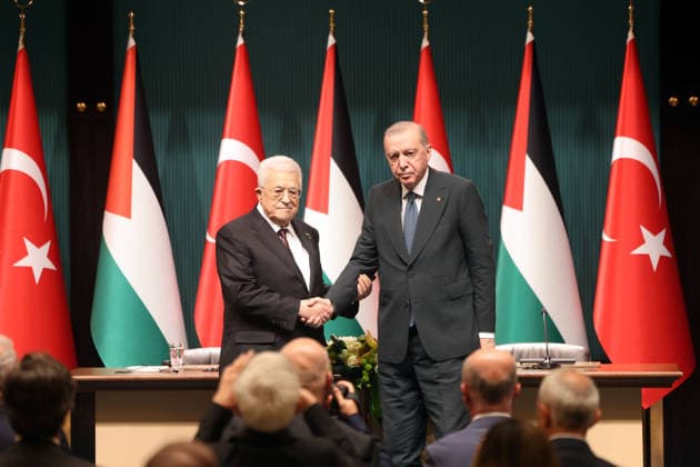 Mahmoud Abbas Meets Turkish President Recep Tayyip Erdogan in Ankara Palestinian President Mahmoud Abbas meets with Turkish President Recep Tayyip Erdogan in Ankara, Turkey, on August 12, 2026. Photo by Thaer Ganaim apaimages Ankara Ankara Turkey 120826_Turkey_PPO_00(6) Copyright: xapaimagesxThaerxGanaimx xapaimagesx
