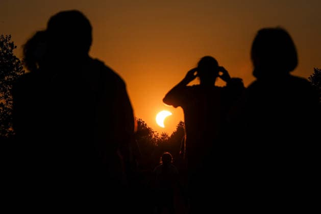Solar eclipse in Croatia The moon partially covers the sun during a solar eclipse in Zagreb, Croatia, August 12, 2026  IgorxKralj PIXSELL