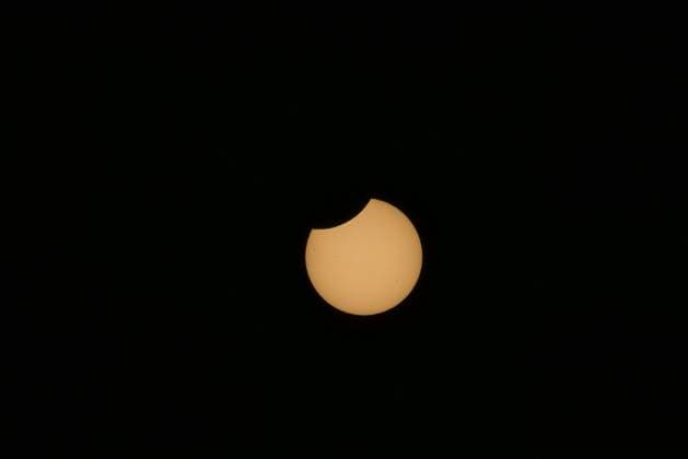 Partial Solar Eclipse in New York New York, NY, August 12, 2026 Eclipse-USA A partial solar eclipse is visible from New York City, United States, on the afternoon of Wednesday, August 12, 2026. The phenomenon occurs when the moon passes between the Earth and the sun and partially obscures the solar disk. In New York City, the visibility of the eclipse reached 9%.(Foto: Vanessa Carvalho Brazil Photo Press new york new york Copyright: xVanessaxCarvalhox
