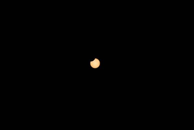 August 12, 2026, New York, New York, USA: New York, NY, August 12, 2026 Ã¢â‚¬ Eclipse-USA Ã¢â‚¬ A partial solar eclipse is visible from New York City, United States, on the afternoon of Wednesday, August 12, 2026. The phenomenon occurs when the moon passes between the Earth and the sun and partially obscures the solar disk. In New York City, the visibility of the eclipse reached 9%.(Foto: Brazil Photo Press New York USA  - ZUMAc233 20260812_zsp_c233_003 Copyright: xVanessaxCarvalhox
