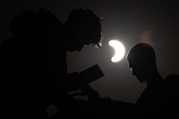 Partial Solar Eclipse observed in London LONDON, UNITED KINGDOM - AUGUST 12: A partial solar eclipse is observed as the Moon passed between the Sun and Earth in London, United Kingdom on August 12, 2026. Rasid Necati Aslim Anadolu London United Kingdom. Editorial use only. Please get in touch for any other usage.  Copyright: x2026xAnadoluxRasidxNecatixAslimx
