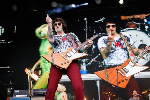 Amyl and The Sniffers live at Oyafestivalen 2026 Oslo, Norway. 12th, August 2026. The Australian punk band Amyl and The Sniffers performs a live concert during the Norwegian music festival Oyafestivalen 2026 in Oslo. Here guitarist Declan Mehrtens is seen live on stage. Norway, Oslo  Copyright: xGonzalesxPhoto KetilxMartinsenx