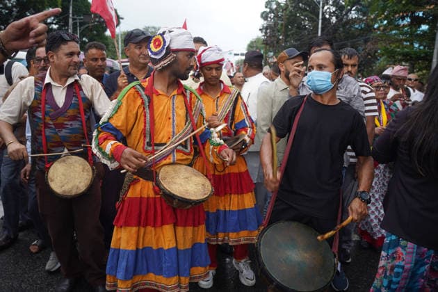 August 13, 2026, Kathmandu, Bagmati, Nepal: Sher Bahadur Deuba, the immediate past president of the Nepali Congress, has returned to Nepal after five and a half months. A crowd of leaders from the Nepali Congress faction opposed to the party establishment has gathered at Tribhuvan International Airport to welcome him. Kathmandu Nepal - ZUMAa308 20260813_znp_a308_009 Copyright: xChandraxBahadurxAlex