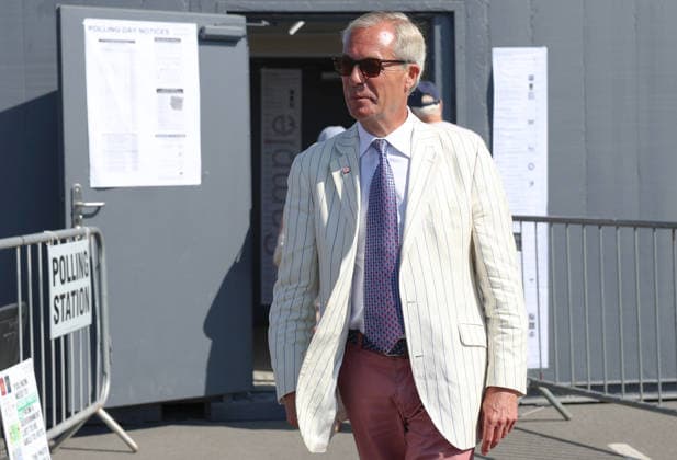 August 13, 2026, Clacton-On-Sea, Essex, UK: Clacton-On-Sea, UK. Reform UK leader, Nigel Farage, casts his vote at a polling station in Clacton-On-Sea, Essex. Nigel Farage has resigned his seat and has been campaigning to be re-elected in the Clacton constituency at the by-election, which takes place today. Clacton-On-Sea UK  - ZUMAl94_ 20260813_zaf_l94_027 Copyright: xJacquelinexLawriex