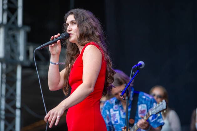 Candura live at Oyafestivalen 2026 Oslo, Norway. 12th, August 2026. The Norwegian-Brazilian band Candura performs a live concert during the Norwegian music festival Oyafestivalen 2026 in Oslo. Here singer Gabriela Garrubo is seen live on stage. Norway, Oslo  Copyright: xGonzalesxPhoto Per-OttoxOppix