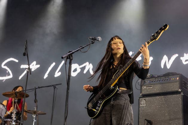 Sailor Honeymoon live at Oyafestivalen 2026 Oslo, Norway. 12th, August 2026. The South Korean punk rock band Sailor Honeymoon performs a live concert during the Norwegian music festival Oyafestivalen 2026 in Oslo. Here singer and bass player Kim Yerim is seen live on stage. Norway, Oslo  Copyright: xGonzalesxPhoto Per-OttoxOppix