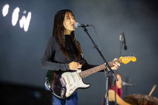 Sailor Honeymoon live at Oyafestivalen 2026 Oslo, Norway. 12th, August 2026. The South Korean punk rock band Sailor Honeymoon performs a live concert during the Norwegian music festival Oyafestivalen 2026 in Oslo. Here singer and guitarist Zaeeun Shin is seen live on stage. Norway, Oslo  Copyright: xGonzalesxPhoto Per-OttoxOppix