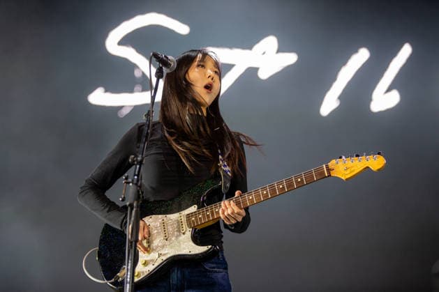 Sailor Honeymoon live at Oyafestivalen 2026 Oslo, Norway. 12th, August 2026. The South Korean punk rock band Sailor Honeymoon performs a live concert during the Norwegian music festival Oyafestivalen 2026 in Oslo. Here singer and guitarist Zaeeun Shin is seen live on stage. Norway, Oslo  Copyright: xGonzalesxPhoto Per-OttoxOppix