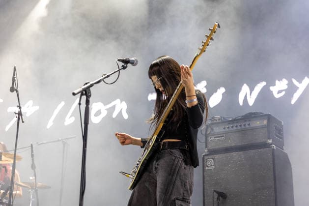 Sailor Honeymoon live at Oyafestivalen 2026 Oslo, Norway. 12th, August 2026. The South Korean punk rock band Sailor Honeymoon performs a live concert during the Norwegian music festival Oyafestivalen 2026 in Oslo. Here singer and bass player Kim Yerim is seen live on stage. Norway, Oslo  Copyright: xGonzalesxPhoto Per-OttoxOppix