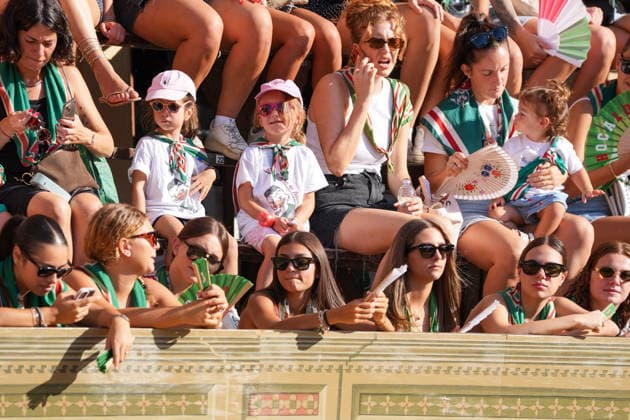 August 13, 2026, Siena, Toscana, ITALIA: Siena, Piazza del Campo Ã¢â‚¬ August 13, 2026. The *Tratta* took place this morning; it is one of the key moments of the Palio, during which the selected horses are assigned by lot to the ten *Contrade* participating in the race on August 16. Siena ITALIA - ZUMAs236 20260813_aap_s236_018 Copyright: xFabioxSassox