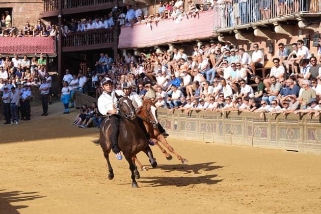 August 13, 2026, Siena, Toscana, ITALIA: Siena, Piazza del Campo Ã¢â‚¬ August 13, 2026. The *Tratta* took place this morning; it is one of the key moments of the Palio, during which the selected horses are assigned by lot to the ten *Contrade* participating in the race on August 16. Siena ITALIA  - ZUMAs236 20260813_aap_s236_011 Copyright: xFabioxSassox