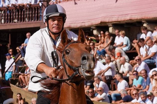 August 13, 2026, Siena, Toscana, ITALIA: Siena, Piazza del Campo Ã¢â‚¬ August 13, 2026. The *Tratta* took place this morning; it is one of the key moments of the Palio, during which the selected horses are assigned by lot to the ten *Contrade* participating in the race on August 16. Siena ITALIA  - ZUMAs236 20260813_aap_s236_020 Copyright: xFabioxSassox