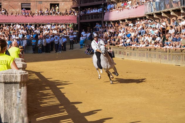 August 13, 2026, Siena, Toscana, ITALIA: Siena, Piazza del Campo Ã¢â‚¬ August 13, 2026. The *Tratta* took place this morning; it is one of the key moments of the Palio, during which the selected horses are assigned by lot to the ten *Contrade* participating in the race on August 16. Siena ITALIA  - ZUMAs236 20260813_aap_s236_019 Copyright: xFabioxSassox
