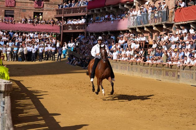 August 13, 2026, Siena, Toscana, ITALIA: Siena, Piazza del Campo Ã¢â‚¬ August 13, 2026. The *Tratta* took place this morning; it is one of the key moments of the Palio, during which the selected horses are assigned by lot to the ten *Contrade* participating in the race on August 16. Siena ITALIA - ZUMAs236 20260813_aap_s236_034 Copyright: xFabioxSassox