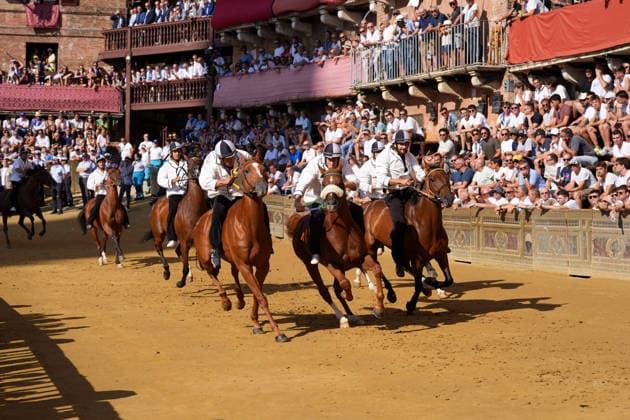 August 13, 2026, Siena, Toscana, ITALIA: Siena, Piazza del Campo Ã¢â‚¬ August 13, 2026. The *Tratta* took place this morning; it is one of the key moments of the Palio, during which the selected horses are assigned by lot to the ten *Contrade* participating in the race on August 16. Siena ITALIA - ZUMAs236 20260813_aap_s236_035 Copyright: xFabioxSassox