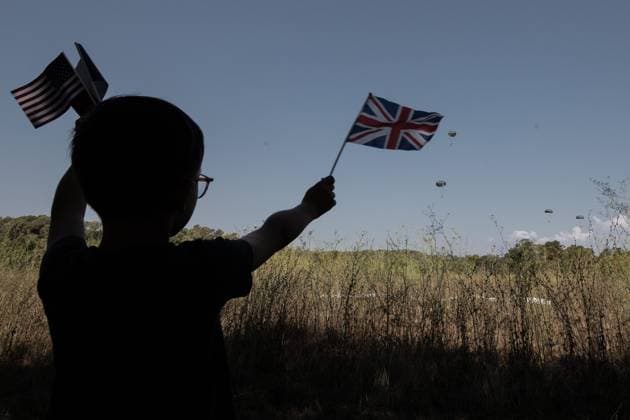 Anniversary of the D-Day Parachute Drop PHOTOPQR NICE MATIN CAMILLE DODET Le Muy August 13, 2026 Photo PQR Camille Dodet Var Matin August 13, 2026 Le Muy, Var On the occasion of the 82nd anniversary of the D-Day landings, a parachute drop featuring paratroopers in period gear from the Nord 2501 aircraft took place at the Domaine de la Combe in Le Muy, southern France, on August 13, 2026. Marking the 82nd anniversary of the landings, Paratroopers drop in period gear, Le Muy, France  Copyright: xPHOTOPQR NICExMATIN MAXPPPxCAMILLExDODETx 20260813NIM5535 20260813NIM5535