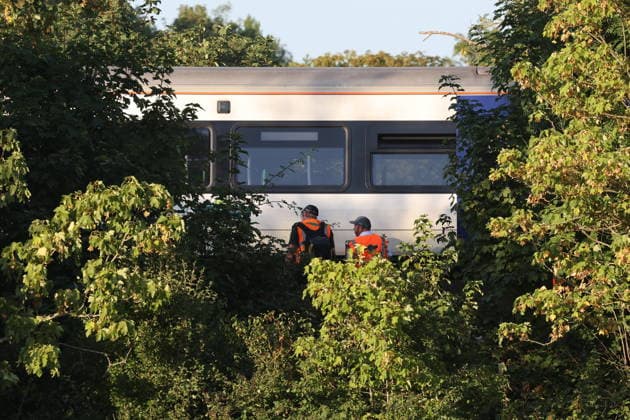 . 13 08 2026. Lewes , United Kingdom. Train derailment. Pic by : Stephen Lock i-Images  xStephenxLockx xi-Imagesx IIM-26947-0004