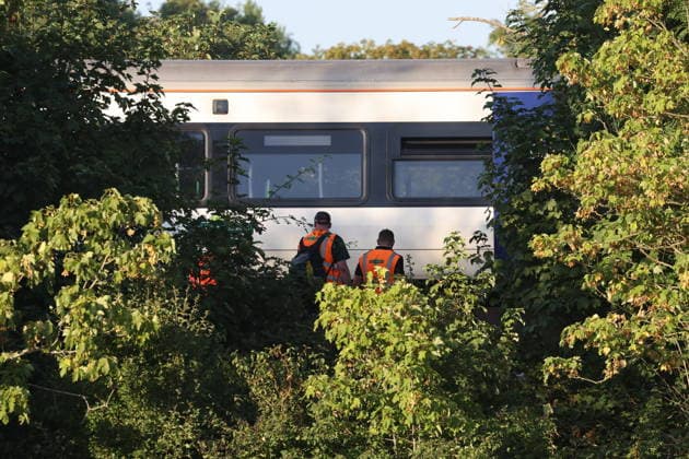 . 13 08 2026. Lewes , United Kingdom. Train derailment. Pic by : Stephen Lock i-Images  xStephenxLockx xi-Imagesx IIM-26947-0005
