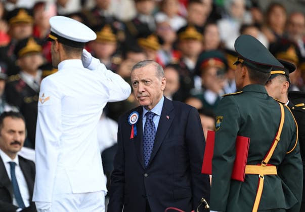 Turkish President Recep Tayyip Erdogan ANKARA, TURKIYE - AUGUST 13: Turkish President Recep Tayyip Erdogan attends Gendarmerie and Coast Guard Academy Graduation Ceremony at Gendarmerie and Coast Guard Academy in Beytepe district of Ankara, Turkiye on August 13, 2026. Mehmet Ali Ozcan Anadolu Ankara Turkey. Editorial use only. Please get in touch for any other usage.  Copyright: x2026xAnadoluxMehmetxAlixOzcanx