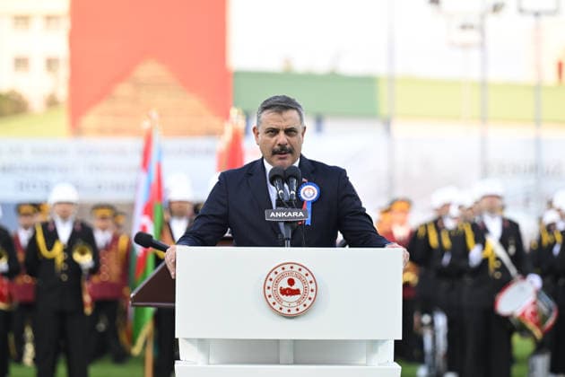 Turkish President Recep Tayyip Erdogan ANKARA, TURKIYE - AUGUST 13: Turkish Interior Minister Mustafa Ciftci delivers a speech as he attends Gendarmerie and Coast Guard Academy Graduation Ceremony at Gendarmerie and Coast Guard Academy in Beytepe district of Ankara, Turkiye on August 13, 2026. Mehmet Ali Ozcan Anadolu Ankara Turkey. Editorial use only. Please get in touch for any other usage.  Copyright: x2026xAnadoluxMehmetxAlixOzcanx