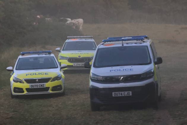 August 13, 2026, Lewes, East Sussex, UK: Lewes, UK. Emergency services at the scene where a train has derailed between Cooksbridge and Lewes in East Sussex, England Lewes UK  - ZUMAl94_ 20260813_zaf_l94_072 Copyright: xMarcinxNowakx