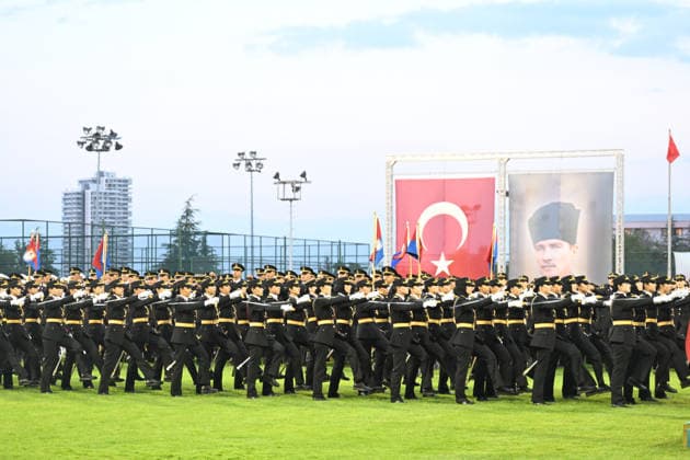Turkish Gendarmerie and Coast Guard Academy Graduation Ceremony in Ankara ANKARA, TURKIYE - AUGUST 13: A view from Gendarmerie and Coast Guard Academy Graduation Ceremony at Gendarmerie and Coast Guard Academy in Beytepe district of Ankara, Turkiye on August 13, 2026. Mehmet Ali Ozcan Anadolu Ankara Turkey. Editorial use only. Please get in touch for any other usage.  Copyright: x2026xAnadoluxMehmetxAlixOzcanx