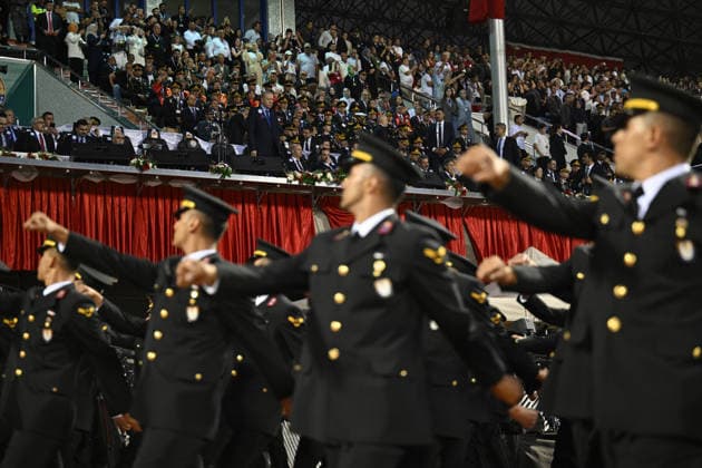 Turkish Gendarmerie and Coast Guard Academy Graduation Ceremony in Ankara ANKARA, TURKIYE - AUGUST 13: A view from Gendarmerie and Coast Guard Academy Graduation Ceremony at Gendarmerie and Coast Guard Academy in Beytepe district of Ankara, Turkiye on August 13, 2026. Mehmet Ali Ozcan Anadolu Ankara Turkey. Editorial use only. Please get in touch for any other usage.  Copyright: x2026xAnadoluxMehmetxAlixOzcanx