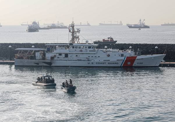 US and Panamanian forces conduct joint maritime operations during PANAMAX 2026 exercise PANAMA CITY, PANAMA - AUGUST 13: U.S. Coast Guard and Panamanian maritime vessels conduct joint operations during the PANAMAX 2026 security exercise in Panama City, Panama on August 13, 2026. Held live and in the field for the first time since 2012, the 11-day multinational exercise brought together forces from the U.S., Panama, and 17 partner nations to strengthen regional readiness, enhance interoperability, and train in protecting the Panama Canal. Daniel Gonzalez Anadolu Panama City Panama. Editorial use only. Please get in touch for any other usage.  Copyright: x2026xAnadoluxDanielxGonzalezx