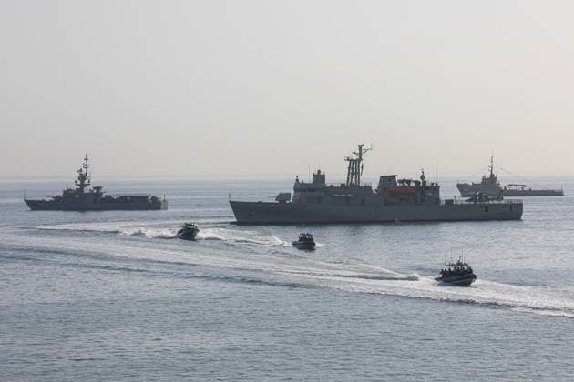 US and Panamanian forces conduct joint maritime operations during PANAMAX 2026 exercise PANAMA CITY, PANAMA - AUGUST 13: U.S. Coast Guard and Panamanian maritime vessels conduct joint operations during the PANAMAX 2026 security exercise in Panama on August 13, 2026. Held live and in the field for the first time since 2012, the 11-day multinational exercise brought together forces from the U.S., Panama, and 17 partner nations to strengthen regional readiness, enhance interoperability, and train in protecting the Panama Canal. Daniel Gonzalez Anadolu Panama City Panama. Editorial use only. Please get in touch for any other usage.  Copyright: x2026xAnadoluxDanielxGonzalezx