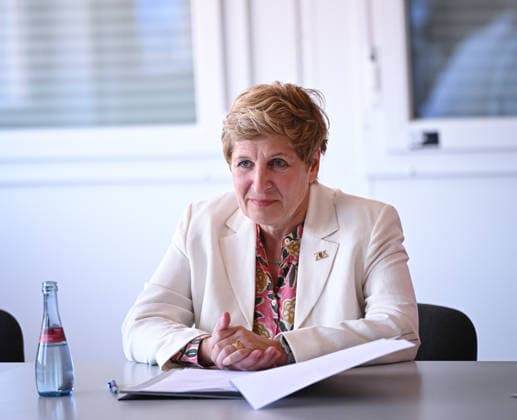 Horb (Kreis Freudenstadt) 13.08.2026 Baden-Wuerttembergs Verkehrsministerin Nicole Razavi (CDU) besucht die Baustelle der Neckartalbruecke der Bundesstrasse 32 ueber das Neckartal bei Horb. *** Horb, Freudenstadt District, August 13, 2026—Baden-Württemberg’s Minister of Transportation, Nicole Razavi (CDU), visits the construction site of the Neckar Valley Bridge on Federal Highway 32, which spans the Neckar Valley near Horb.