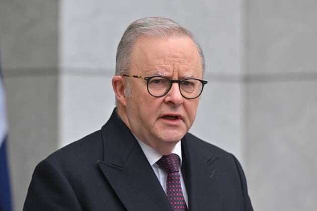 ANTHONY ALBANESE PRESSER, Prime Minister Anthony Albanese speaks to journalists at a press conference at Parliament House in Canberra, Friday, August 14, 2026. ( NO ARCHIVING CANBERRA AUSTRALIAN CAPITAL TERRITORY AUSTRALIA  Copyright: xMICKxTSIKASx 20260814123807625720