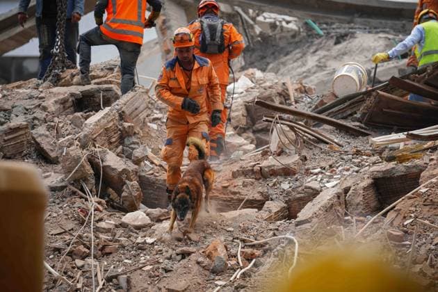 (260814) -- CALI, Aug. 14, 2026 -- Search and rescue operations are underway amid the rubble in Cali, Colombia, Aug. 13, 2026. The death toll from Monday s 7.4-magnitude earthquake in Colombia has risen to 281, according to the country s National Unit for Disaster Risk Management. (Photo by Xinhua) COLOMBIA-CALI-EARTHQUAKE-SEARCH AND RESCUE AndresxMoreno 