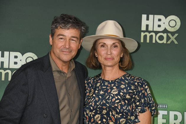 LOS ANGELES, CA - AUGUST 13: Kyle Chandler and Kathryn Chandler at HBO™s Lanterns Premiere on August 13, 2026 at Paramount Theatre in Los Angeles, California. Copyright: xJeffreyxMayerx