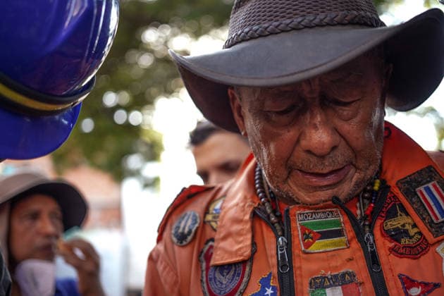 August 13, 2026, Cali, Valle Del Cauca, Colombia: Mexican volunteer team Topos Azteca lead by Hector Mendez also known as Topo Mayor take part in search and rescue missions in Cali, Colombia on August 13, 2026 to aid in several rescue labors after a 7,4 magnitude earthquake that struck the cities of Quibdo, Cali, Pereira and Manizales leaving more than 200 casualties past august 10. Cali Colombia  - ZUMAvp1_ 20260813_zia_vp1_011 Copyright: xSebastianxMarmolejox