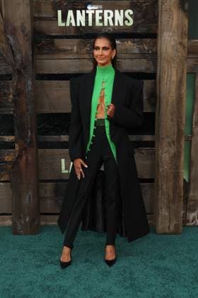 LOS ANGELES, CALIFORNIA - AUGUST 13: Poorna Jagannathan at the Los Angeles Premiere of DC Studios Drama Series Lanterns r on August 13, 2026 Credit: USA - ZUMAa123 20260813_zaa_a123_245 Copyright: xAdMediax