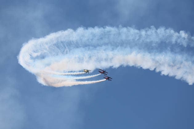 PACIFIC AIRSHOW, Screaming Diamonds perform during The Pacific Airshow Gold Coast in Surfers Paradise, Queensland, Friday, August 14, 2026. ( NO ARCHIVING Surfers Paradise Queensland AUSTRALIA  Copyright: xJASONxO BRIENx 20260814132797385790