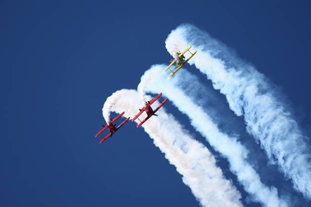 PACIFIC AIRSHOW, Screaming Diamonds perform during The Pacific Airshow Gold Coast in Surfers Paradise, Queensland, Friday, August 14, 2026. ( NO ARCHIVING Surfers Paradise Queensland AUSTRALIA  Copyright: xJASONxO BRIENx 20260814158164080003