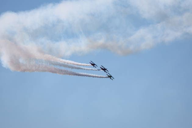 PACIFIC AIRSHOW, Screaming Diamonds perform during The Pacific Airshow Gold Coast in Surfers Paradise, Queensland, Friday, August 14, 2026. ( NO ARCHIVING Surfers Paradise Queensland AUSTRALIA  Copyright: xJASONxO BRIENx 20260814192398186484