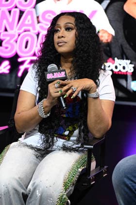 HOLLYWOOD, FL - AUGUST 13: Trina at Jamz Live at The 99 Jamz performance penthouse studio on August 13, 2026 in Hollywood, Florida. Copyright: xmpi04x
