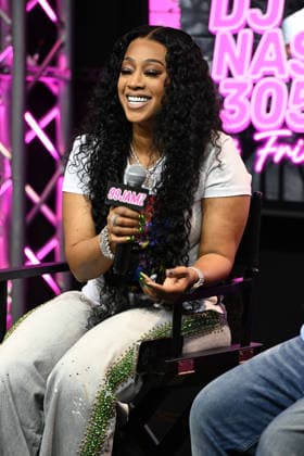 HOLLYWOOD, FL - AUGUST 13: Trina at Jamz Live at The 99 Jamz performance penthouse studio on August 13, 2026 in Hollywood, Florida. Copyright: xmpi04x