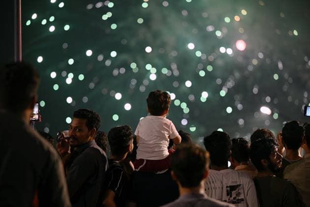 (260814) -- ISLAMABAD, Aug. 14, 2026 -- People watch fireworks set off to celebrate Pakistan s Independence Day in Islamabad, capital of Pakistan, on Aug. 14, 2026. ) PAKISTAN-ISLAMABAD-INDEPENDENCE DAY-FIREWORKS AhmadxKamal 