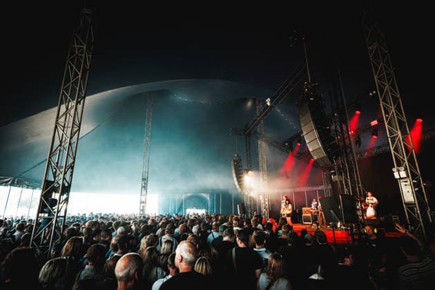 Wednesday live at Syd For Solen 2026 Copenhagen, Denmark. 13th, August 2026. Festival goers seen at a live concert with the American rock band Wednesday during the Danish music festival Syd For Solen 2026 in Copenhagen. Denmark, Copenhagen  Copyright: xGonzalesxPhoto ChristianxHjorthx