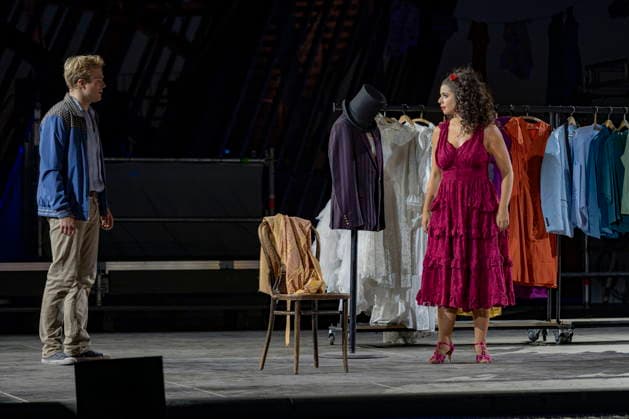 13.08.2026, Saarland, Ensdorf. Die West Side Story feiert am Donnerstagabend am Saarpolygon im Rahmen der diesjährigen Opernfestspiele mit zahlreichen Ehrengästen aus Politik, Kultur und Wirtschaft Premiere. *** August 13, 2026, Saarland, Ensdorf: *West Side Story* will premiere on Thursday evening at the Saarpolygon as part of this year’s opera festival, with numerous distinguished guests from the worlds of politics, culture, and business in attendance. bub